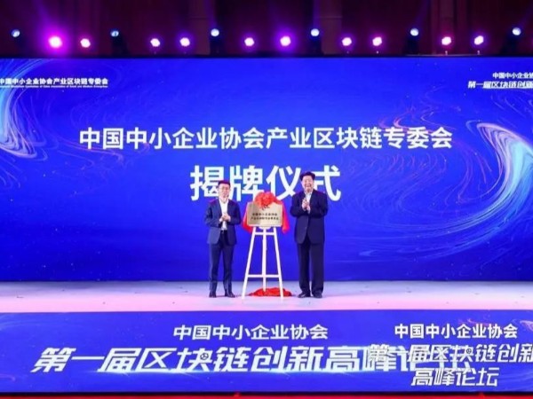 中國中小企業區塊鏈專委會授予新天杰·西南天府數字首批理事單位
